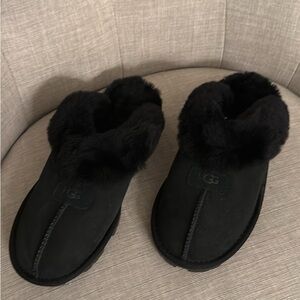 UGG Women's Classic Black Slippers